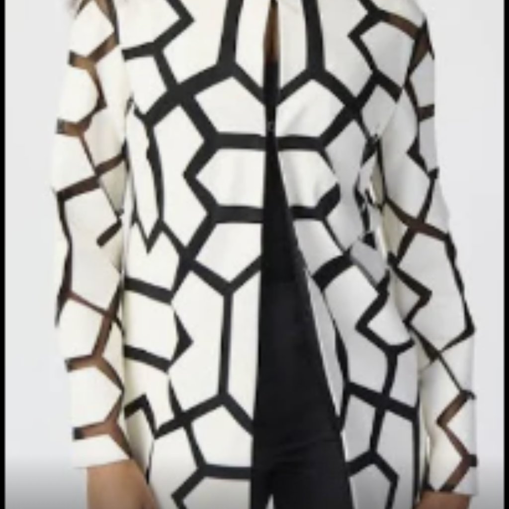 Joseph Ribkoff Mya Leatherette Mesh Jacket